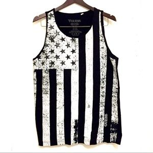 Guess American Flag Tank Size XL